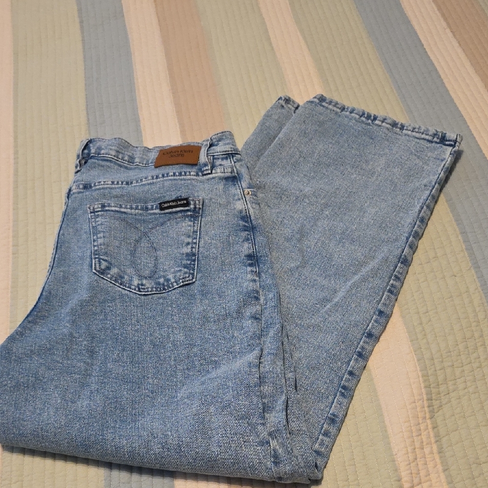 Calvin Klein Classic Blue Denim Jeans Womens Size 30 Loose Fit